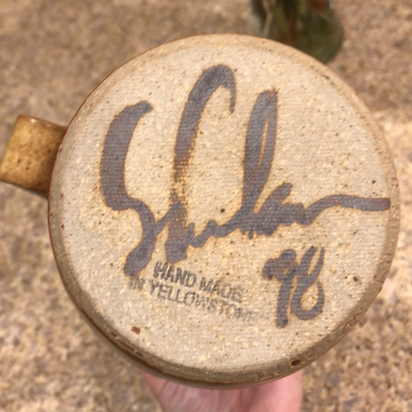 Hand Made in Yellowstone Pottery Pitcher - Picture 10 of 16